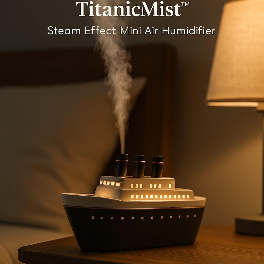 TitanicMist™ Aromatherapy Steam Diffuser – Sleep Better with Style